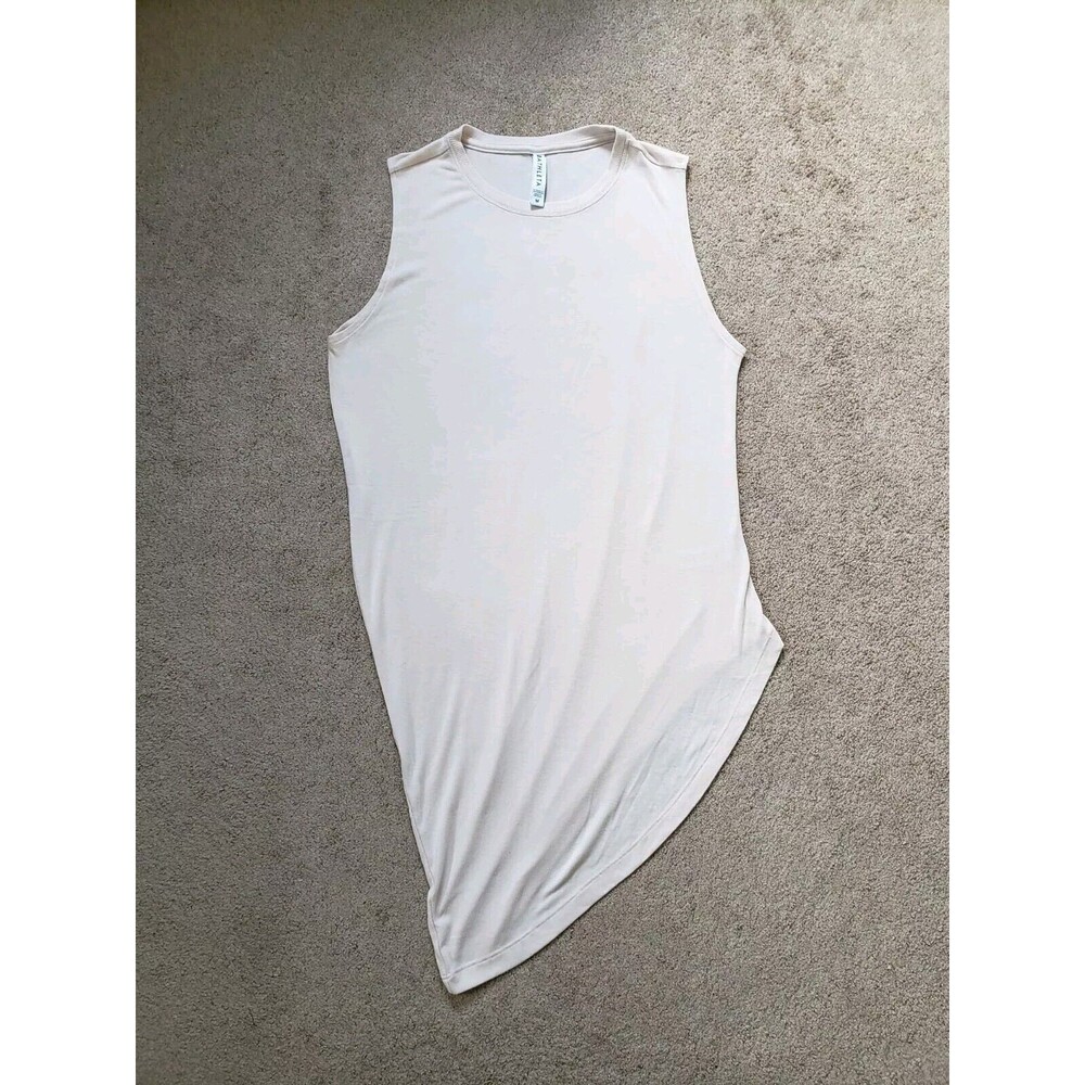Athleta Women's Tank Top Size Medium CloudLight Restore Coral Pink Asymmetrical